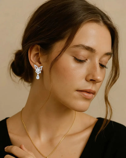 Butterfly Crystal Earrings