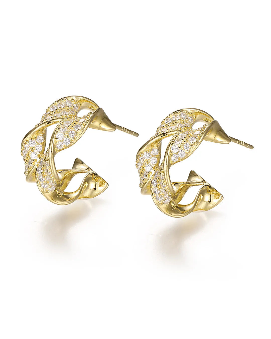 Gold Dolphin Earrings
