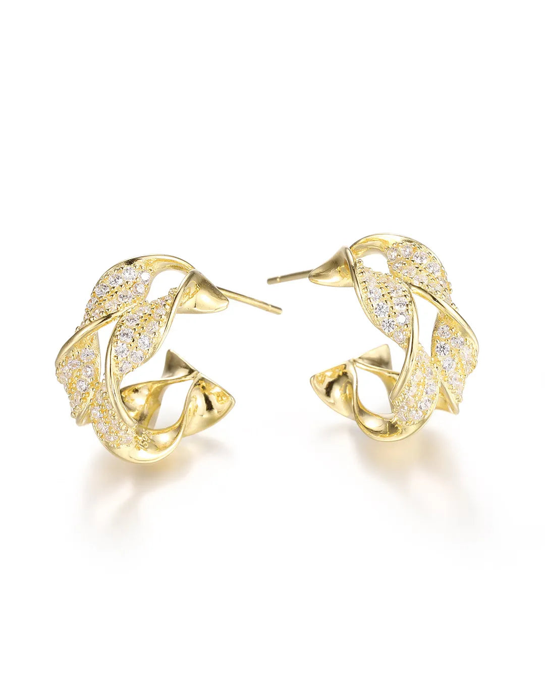 Gold Dolphin Earrings