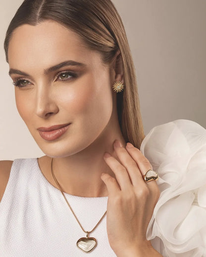 Twist Design Gold Earrings