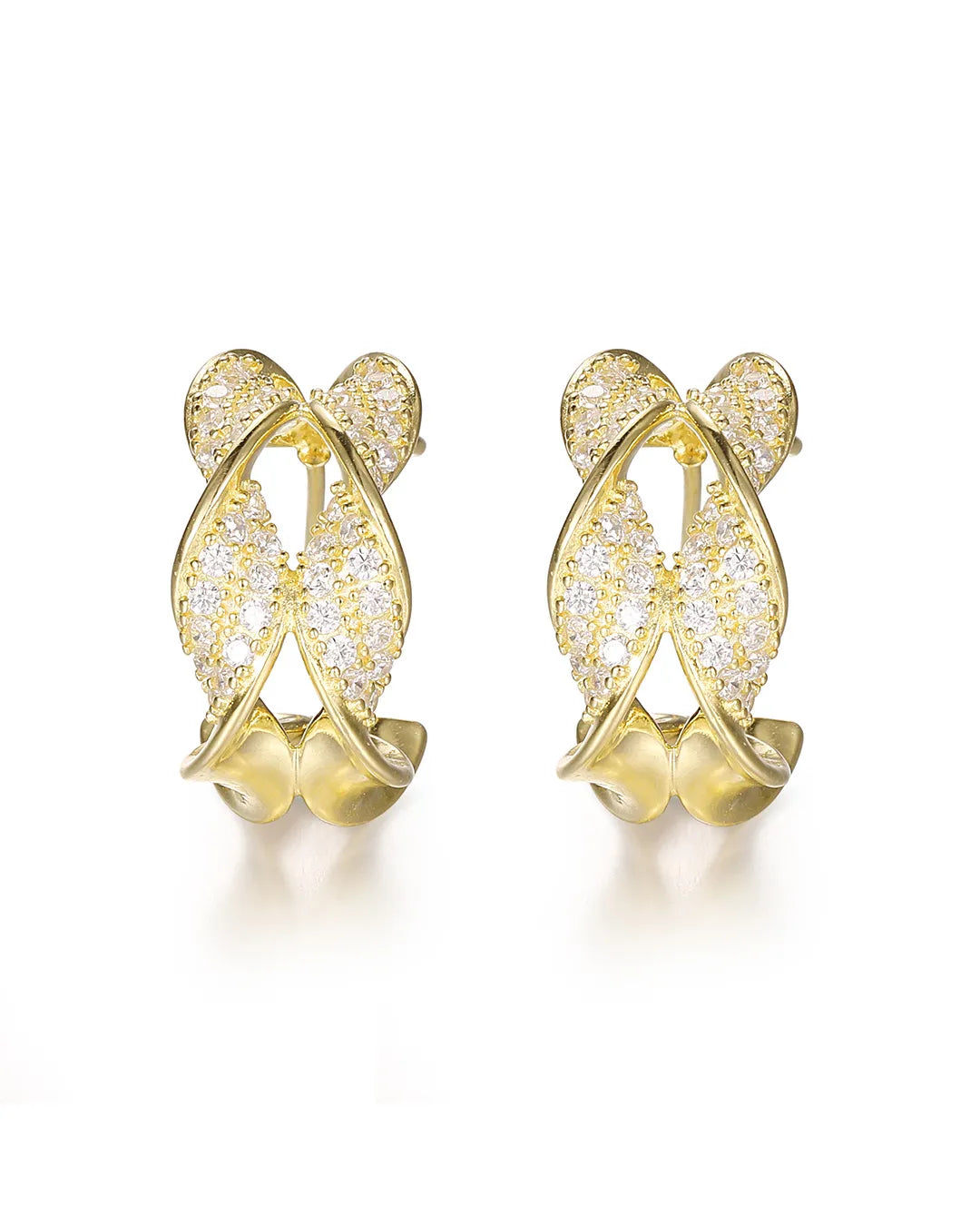 Gold Dolphin Earrings