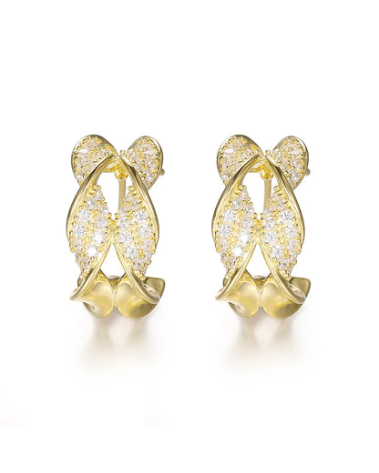 Gold Dolphin Earrings