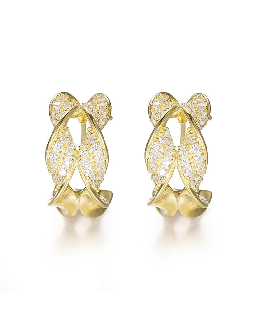 Gold Dolphin Earrings