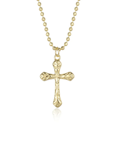 Gold Cross Pendant Necklace