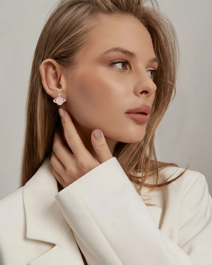 Pink Planet Earrings