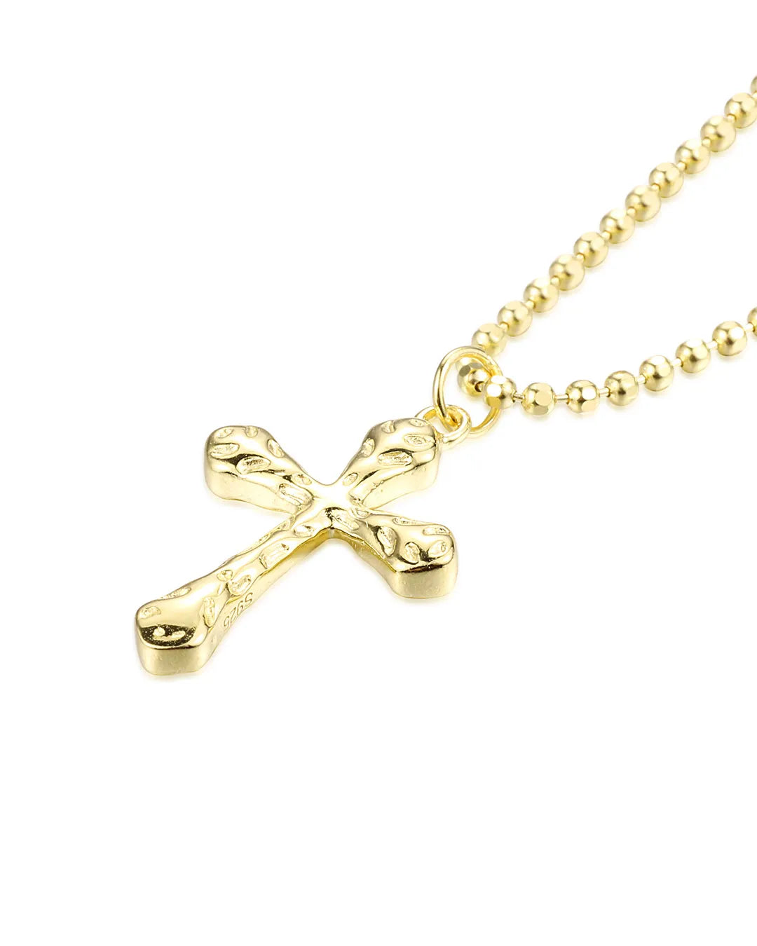 Gold Cross Pendant Necklace