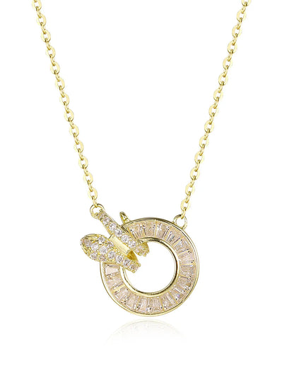 Bold And Fierce Gold Snake Pendant for a High-Fashion Statement