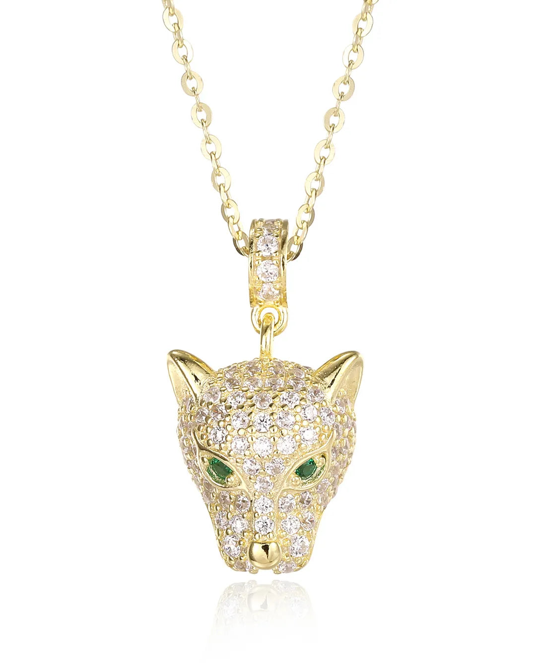 Fierce Leopard Necklace Featuring a Highly Detailed Animal Motif