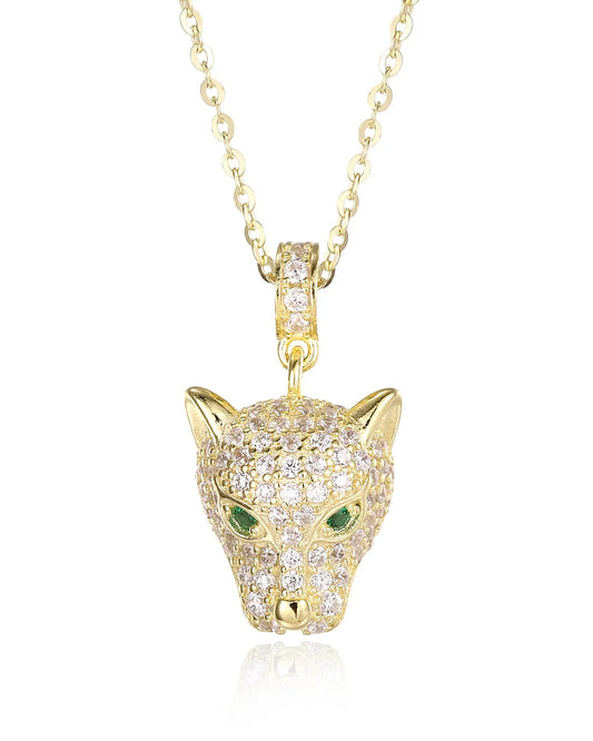 Fierce Leopard Necklace Featuring a Highly Detailed Animal Motif