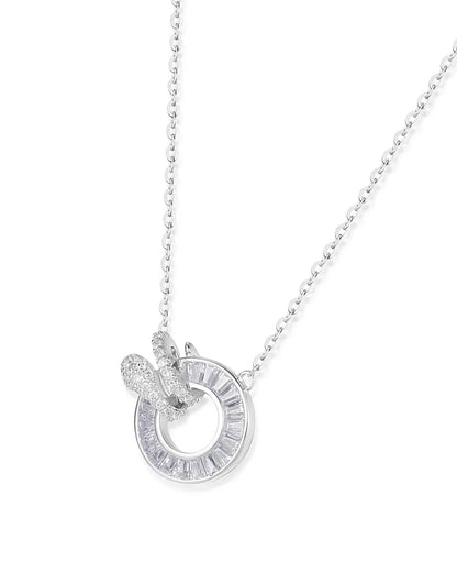 Timeless Silver Circle Necklace for a Clean and Sophisticated Look