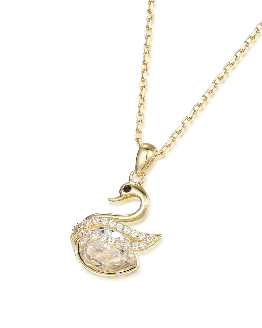Elegant Swan Necklace Inspired by the Graceful Motion of Nature