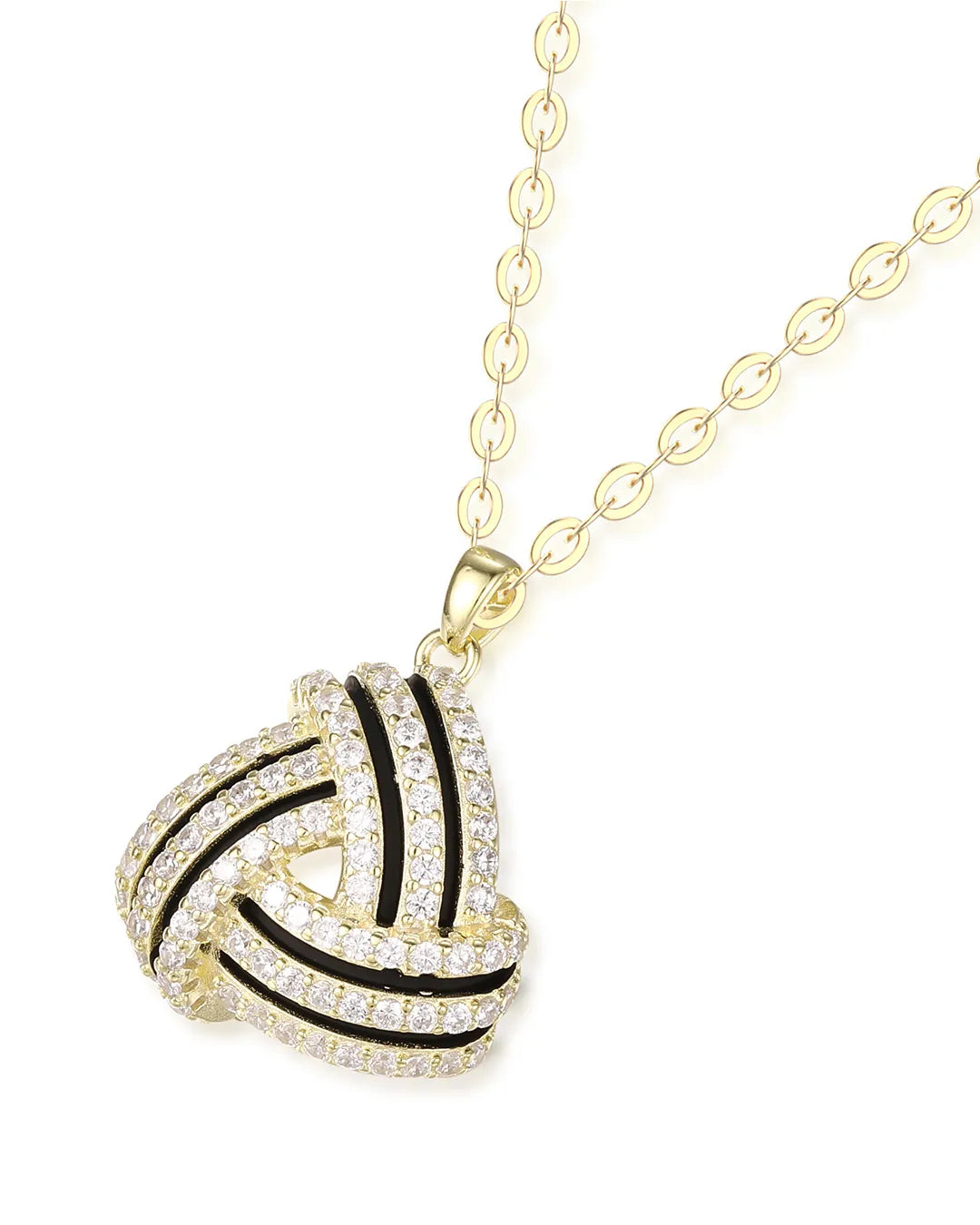 Serene Gold Wave Necklace Inspired by the Motion of the Ocean