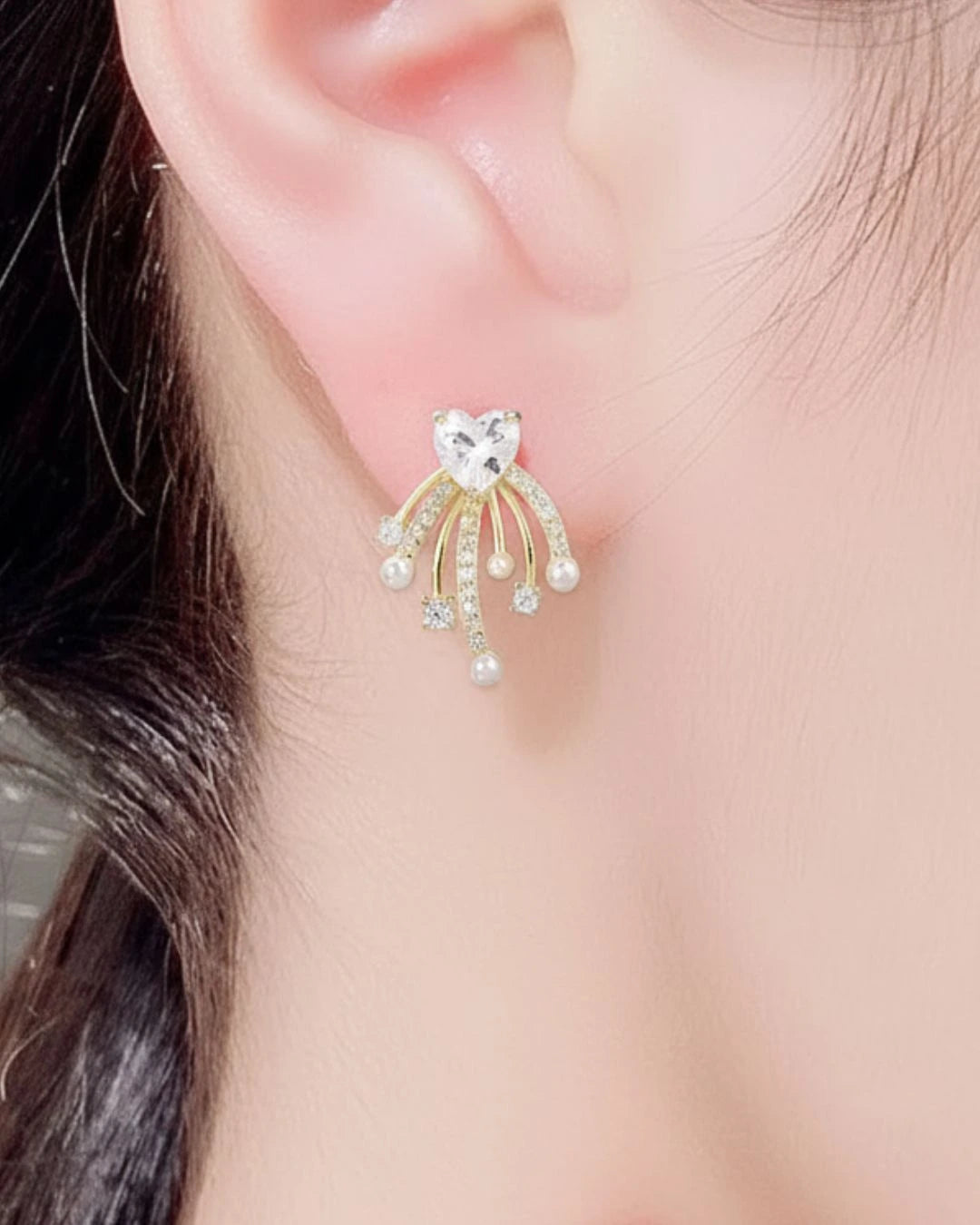 Elegant Rose Gold Earrings Inspired by the Beauty of a Blooming Rose