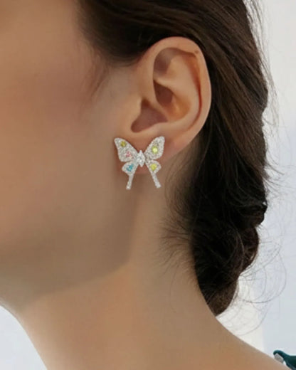 Colorful Butterfly Stud Earrings