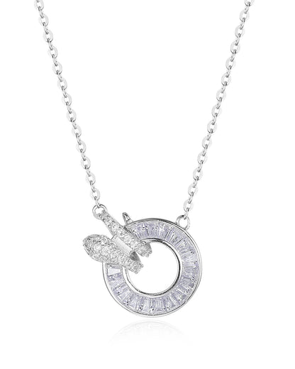 Timeless Silver Circle Necklace for a Clean and Sophisticated Look
