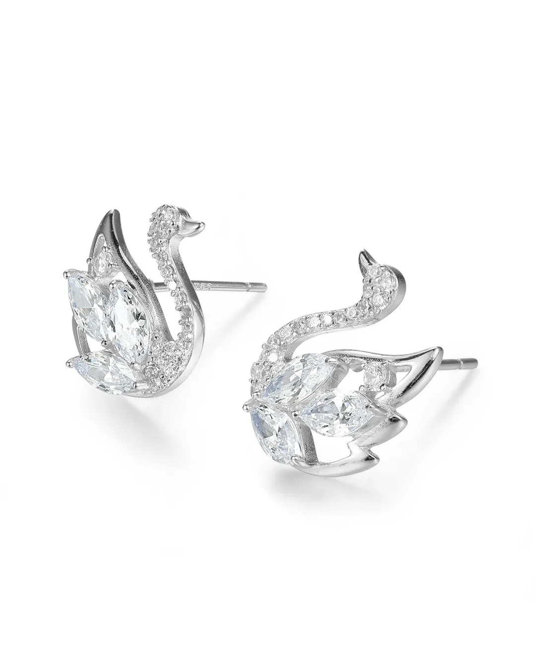Swan Crystal Earrings - Image 3