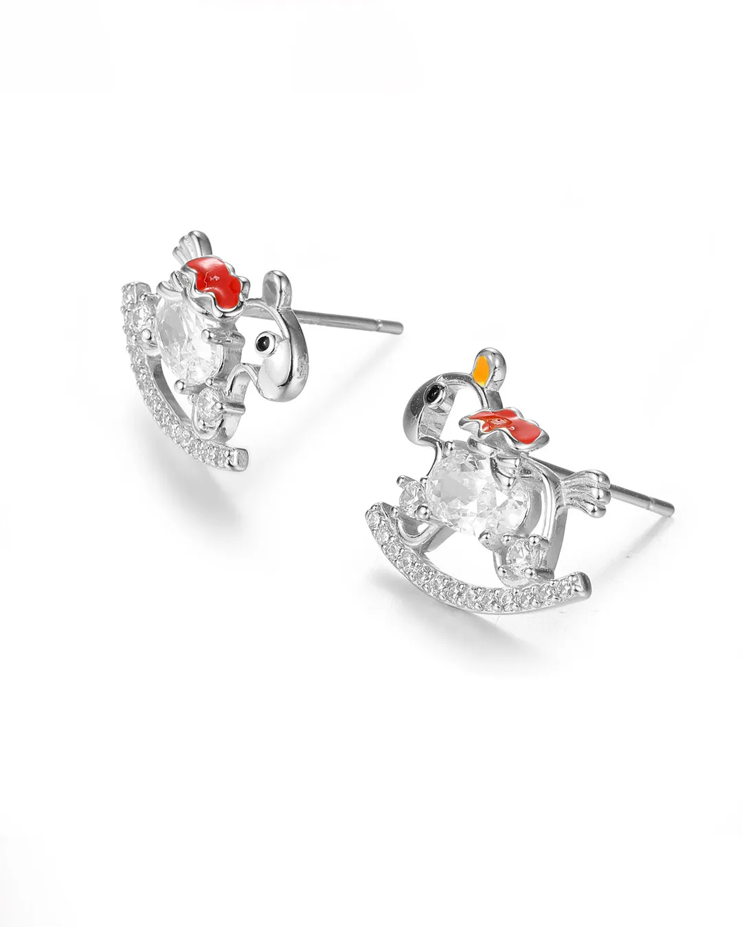 Rocking Horse Silver Earrings - Image 3