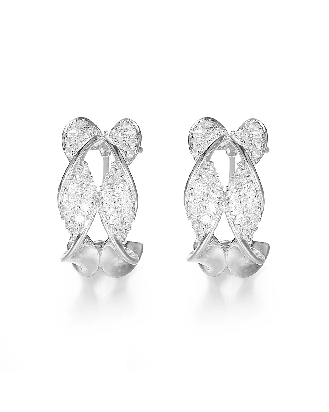 Silver Angel Wing Earrings