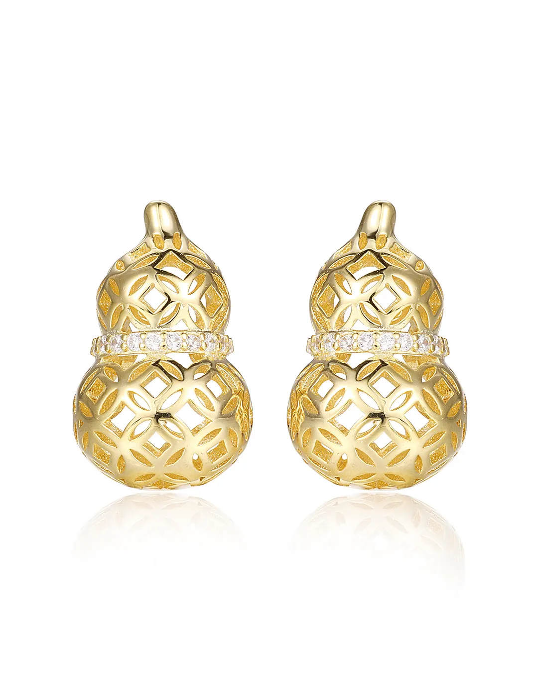 Brilliant Cluster Earrings Designed for a Luxurious Formal Style