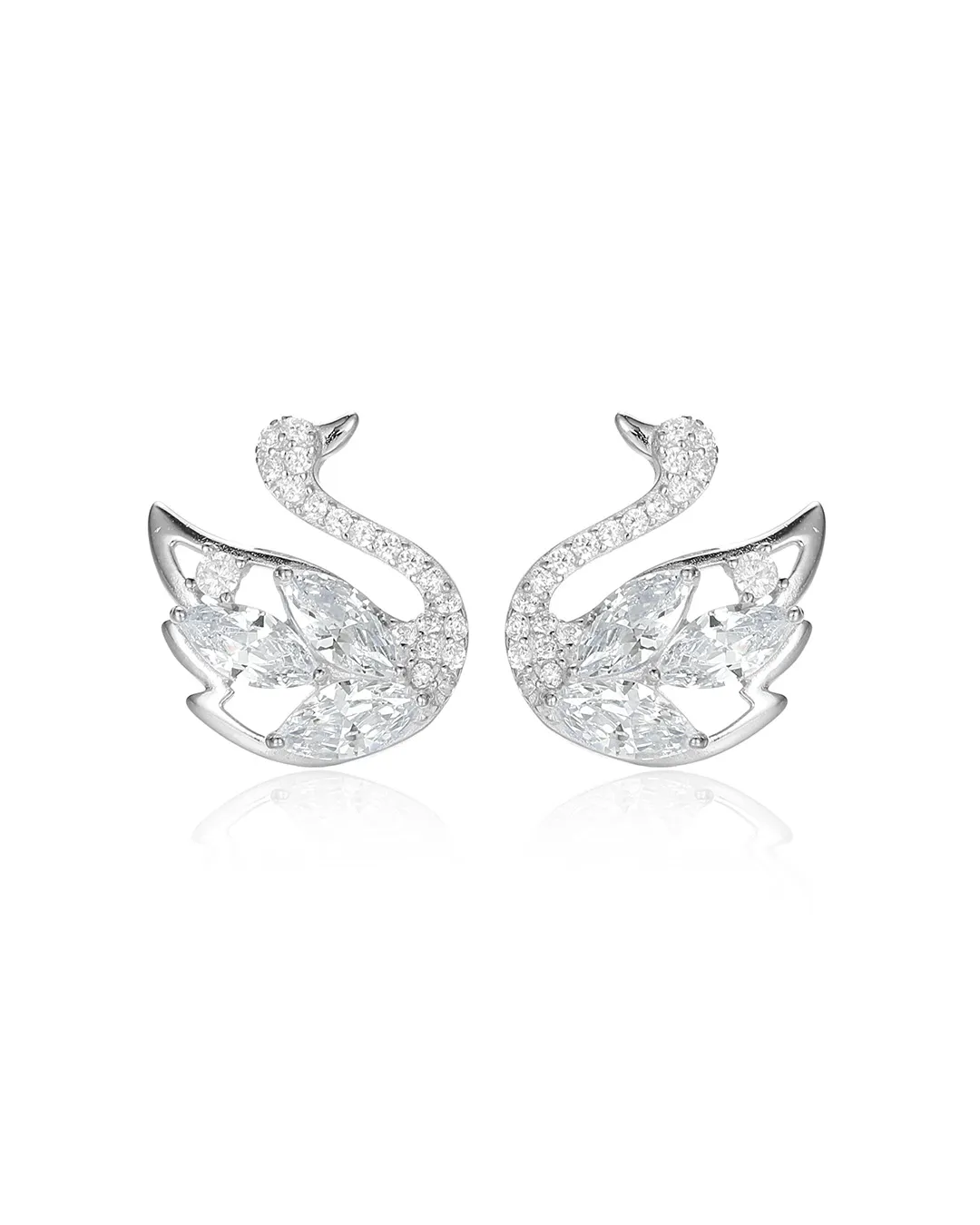 Swan Crystal Earrings