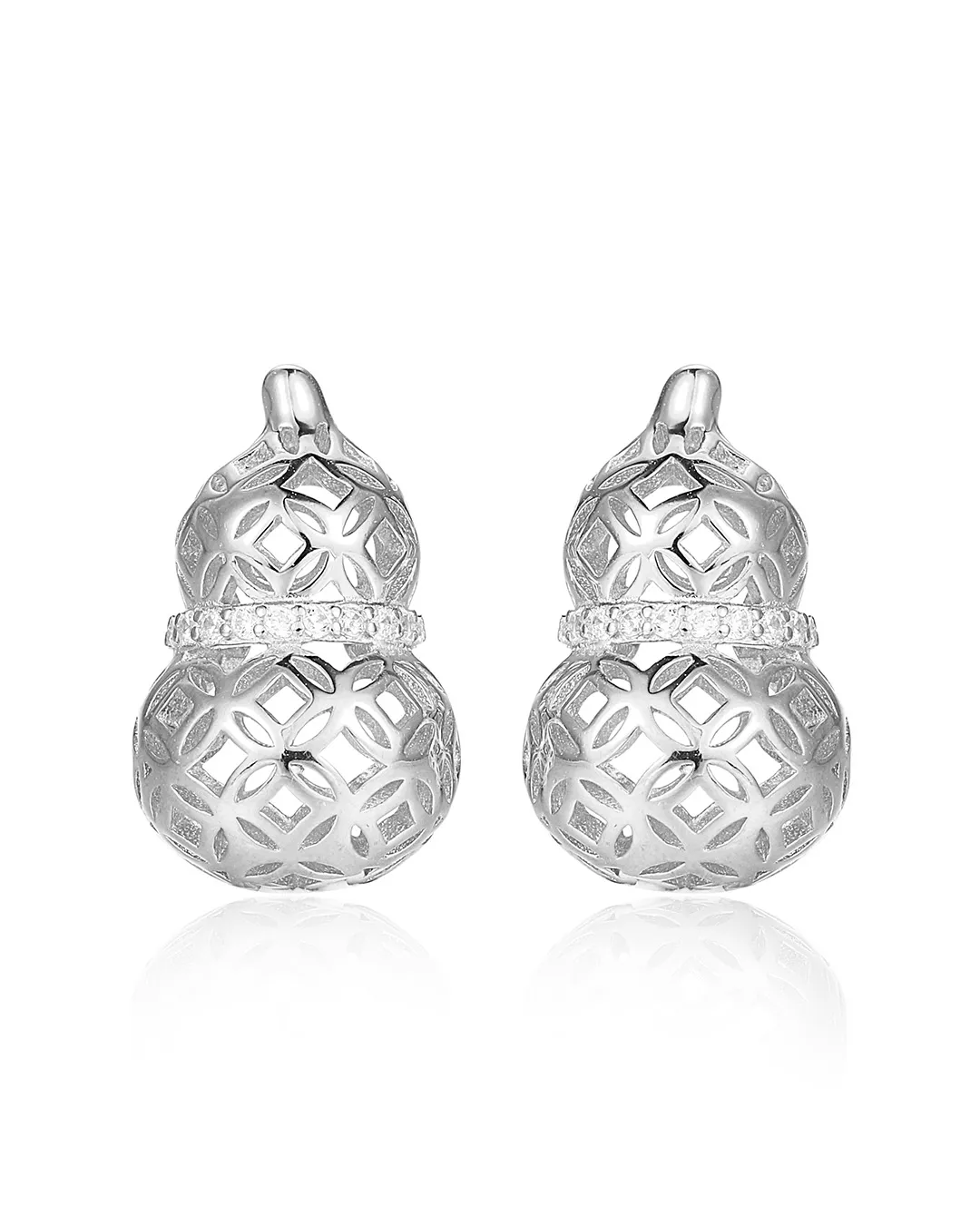 Silver Sparkling Earrings
