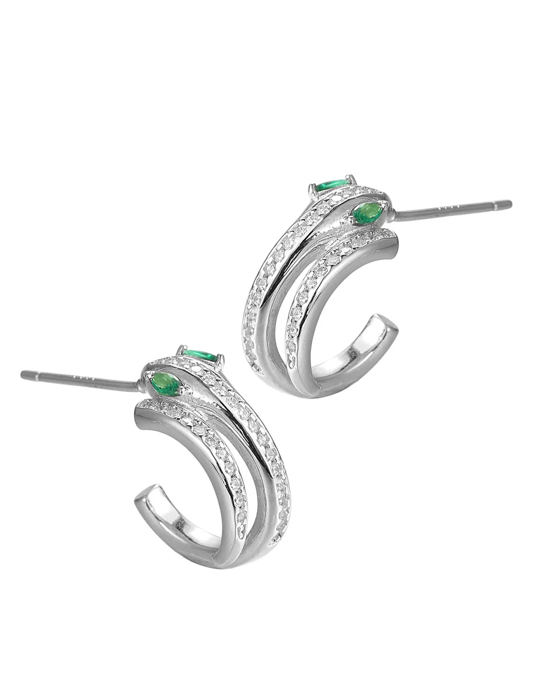 Sterling Silver Hoop Earrings - Image 4