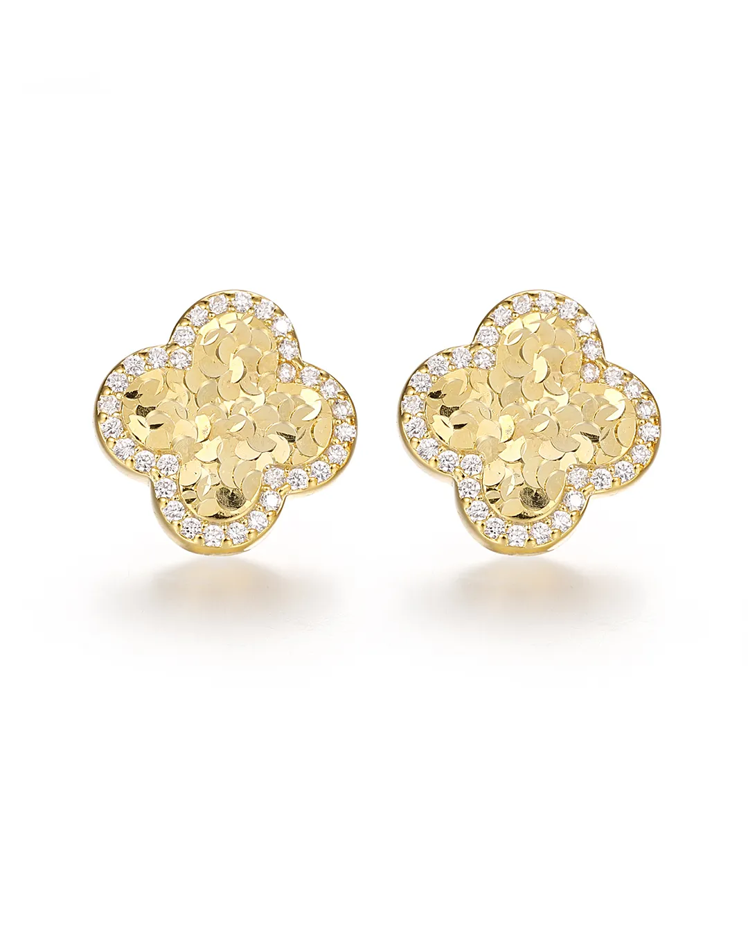 Gold Floral Earrings