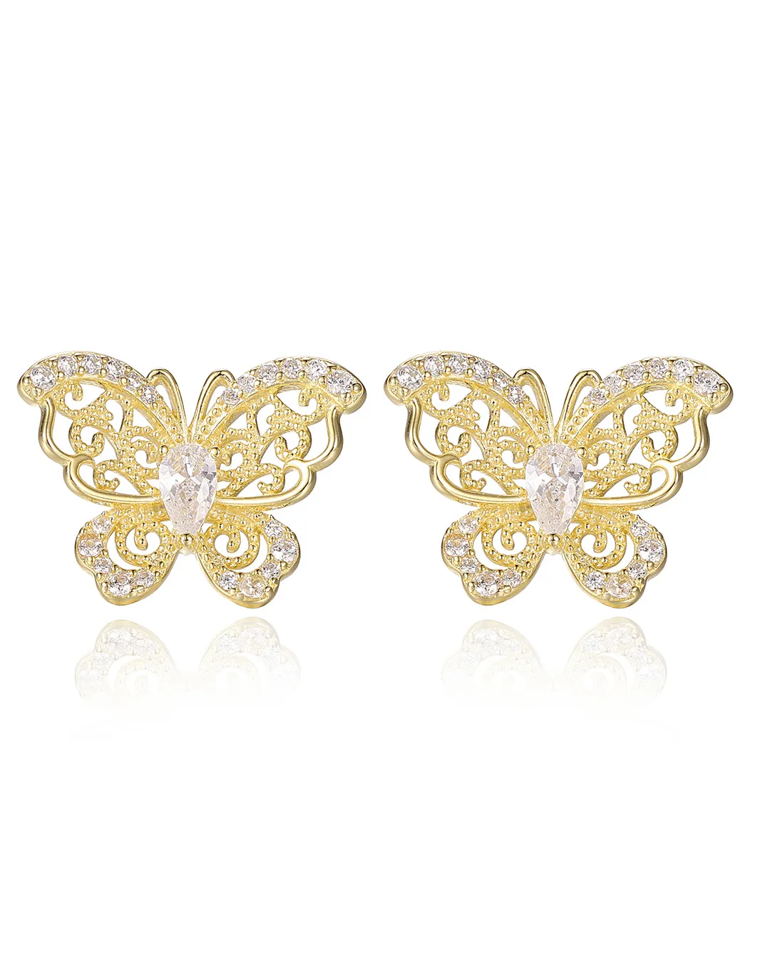 Luxury Butterfly Dangle Eaarings - Image 2