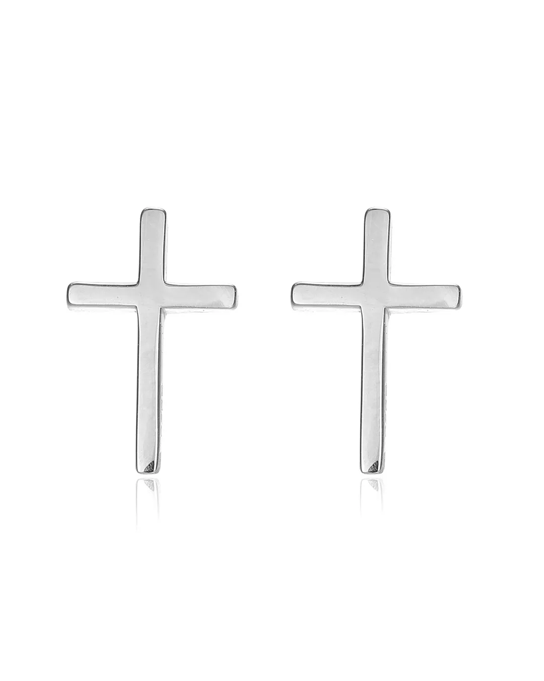 Sterling Silver Cross Earrings