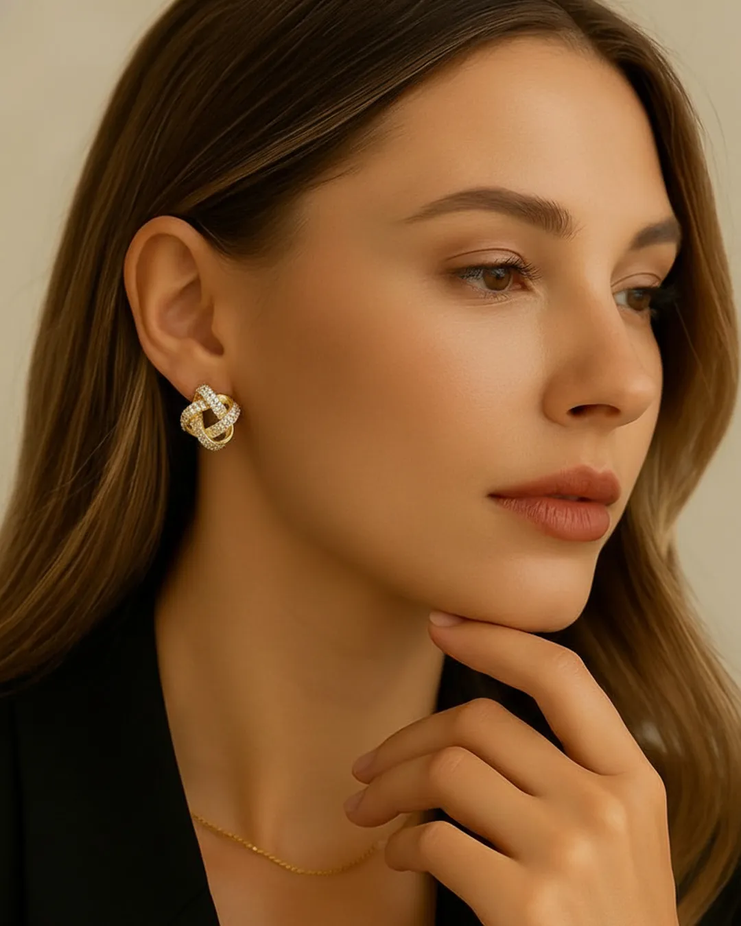 Infinity Gold Earrings