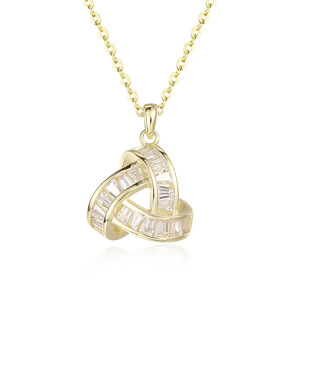 Gold Knot Pendant Necklace