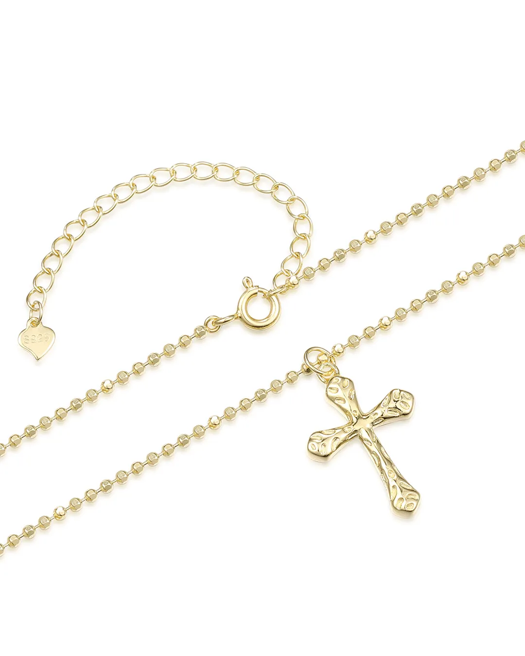 Gold Cross Pendant Necklace - Image 3