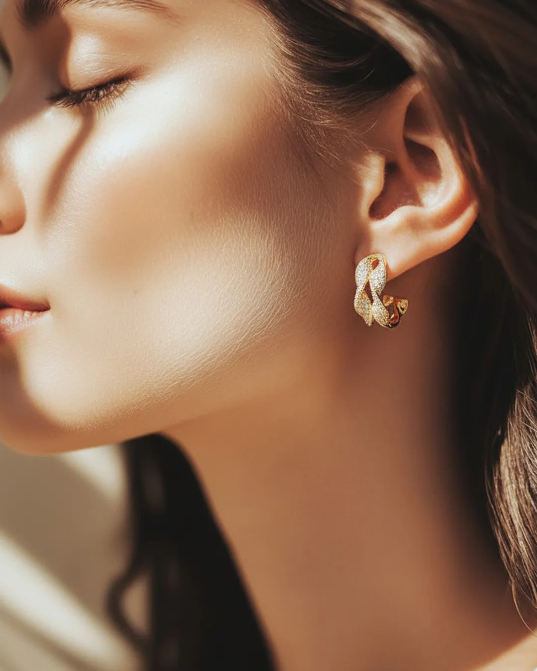 Gold Dolphin Earrings
