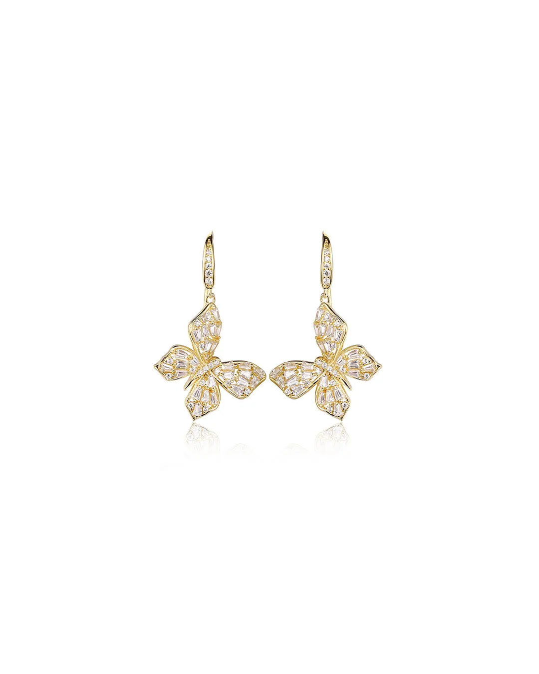 Gold Butterfly Earrings