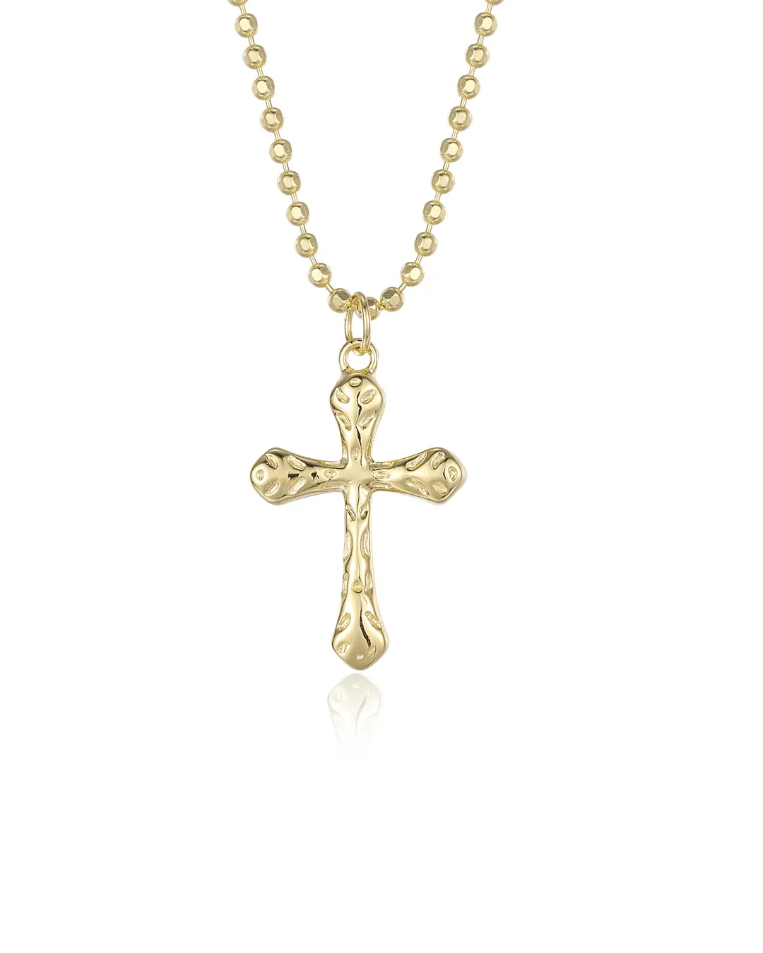 Gold Cross Pendant Necklace