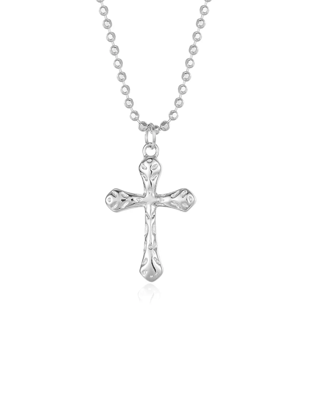 Silver Cross Pendant Necklace