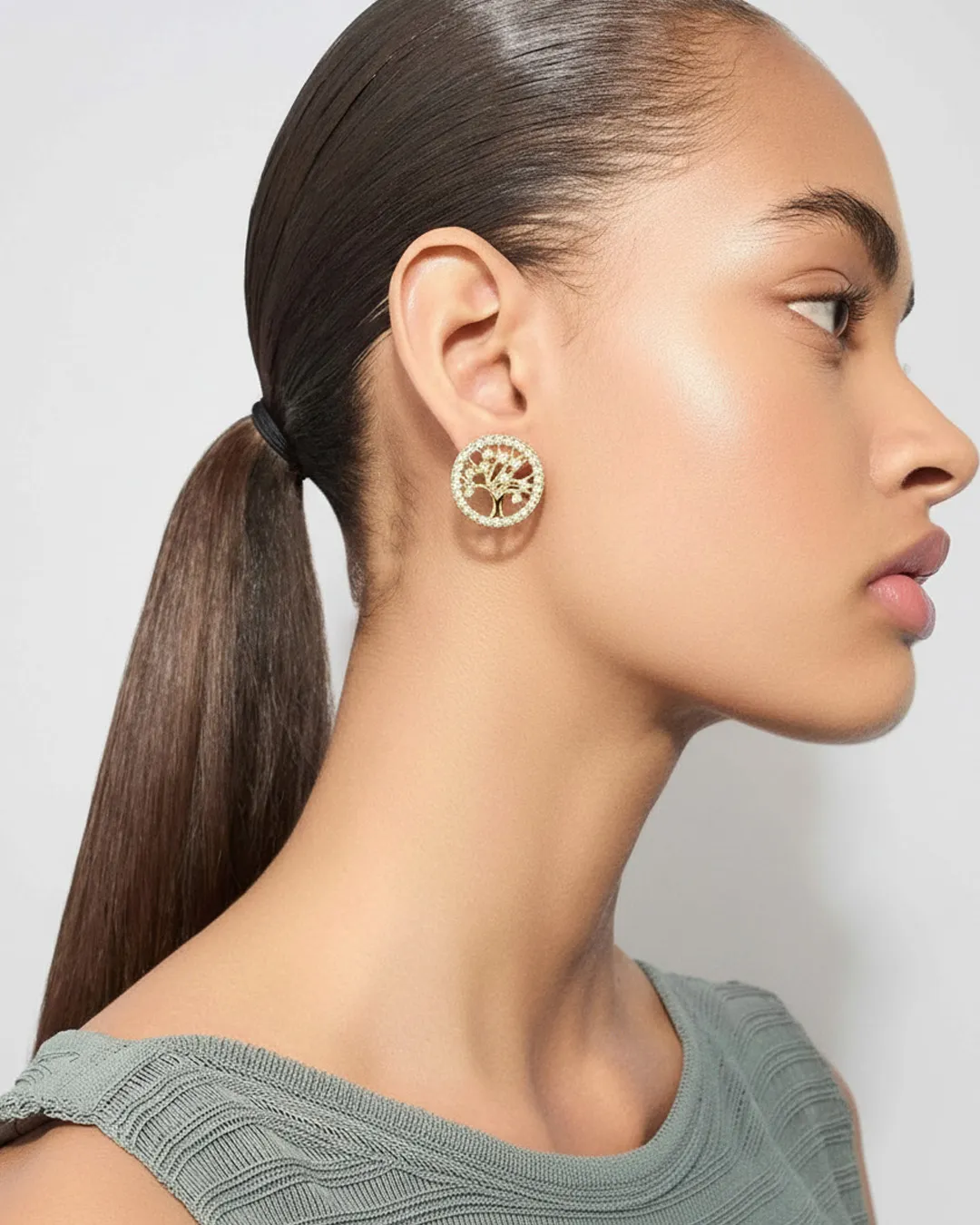 Gold Tree of Life Earrings