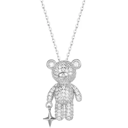 Crystal Teddy Bear Necklace