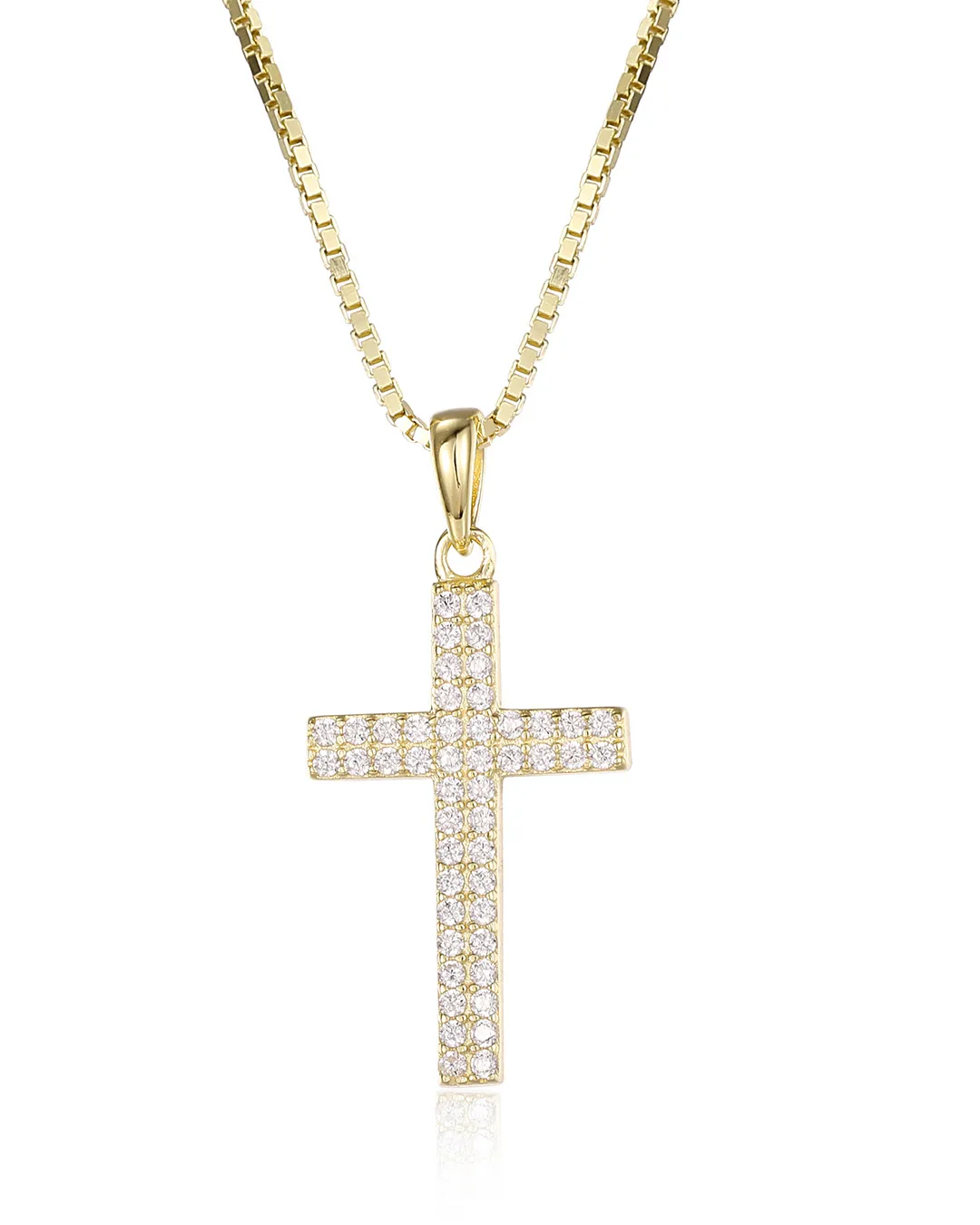 Small Gold Cross Necklace