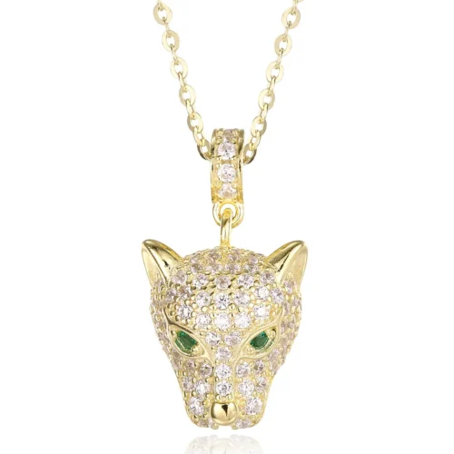 Leopard Head Gold Necklace