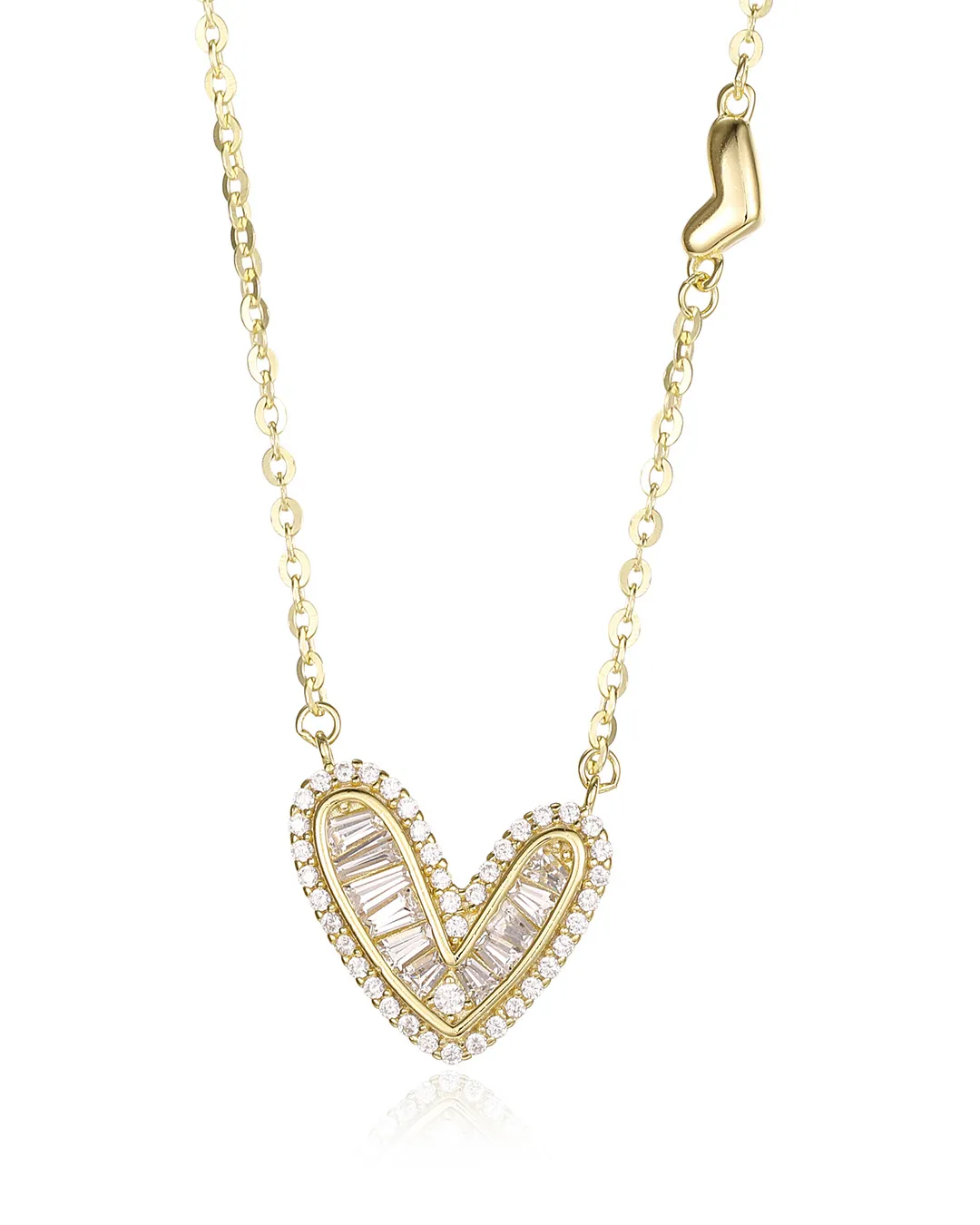 Layered Gold Heart Necklace