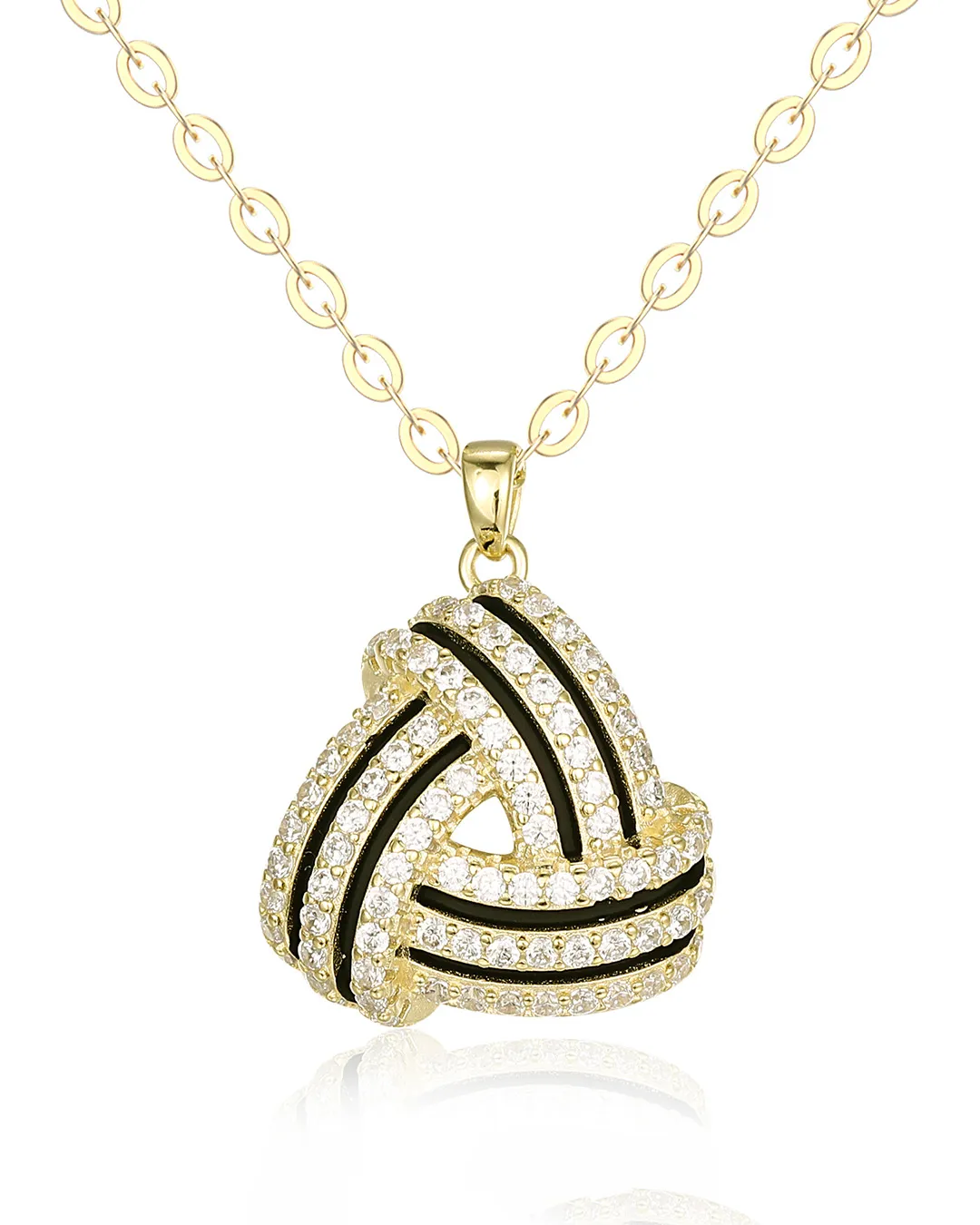 Serene Gold Wave Necklace Inspired by the Motion of the Ocean