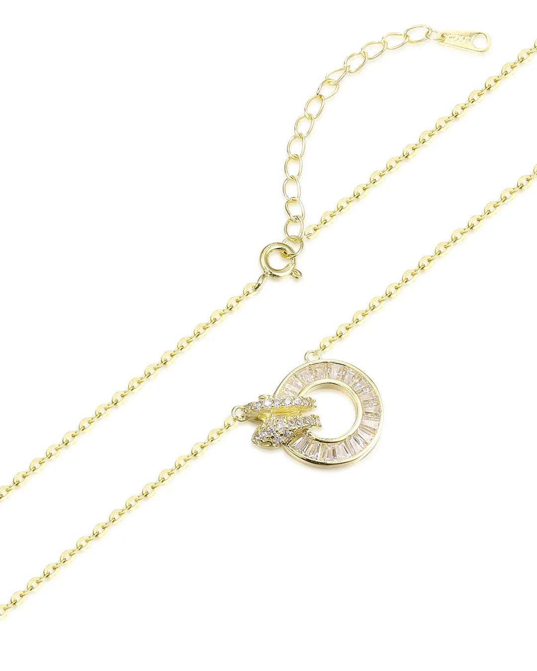 Delicate gold Snake Pendant - Image 3