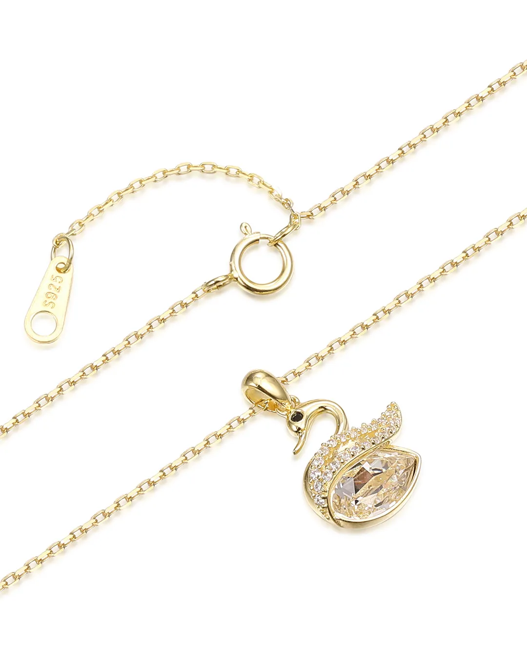 Elegant Swan Necklace Inspired by the Graceful Motion of Nature