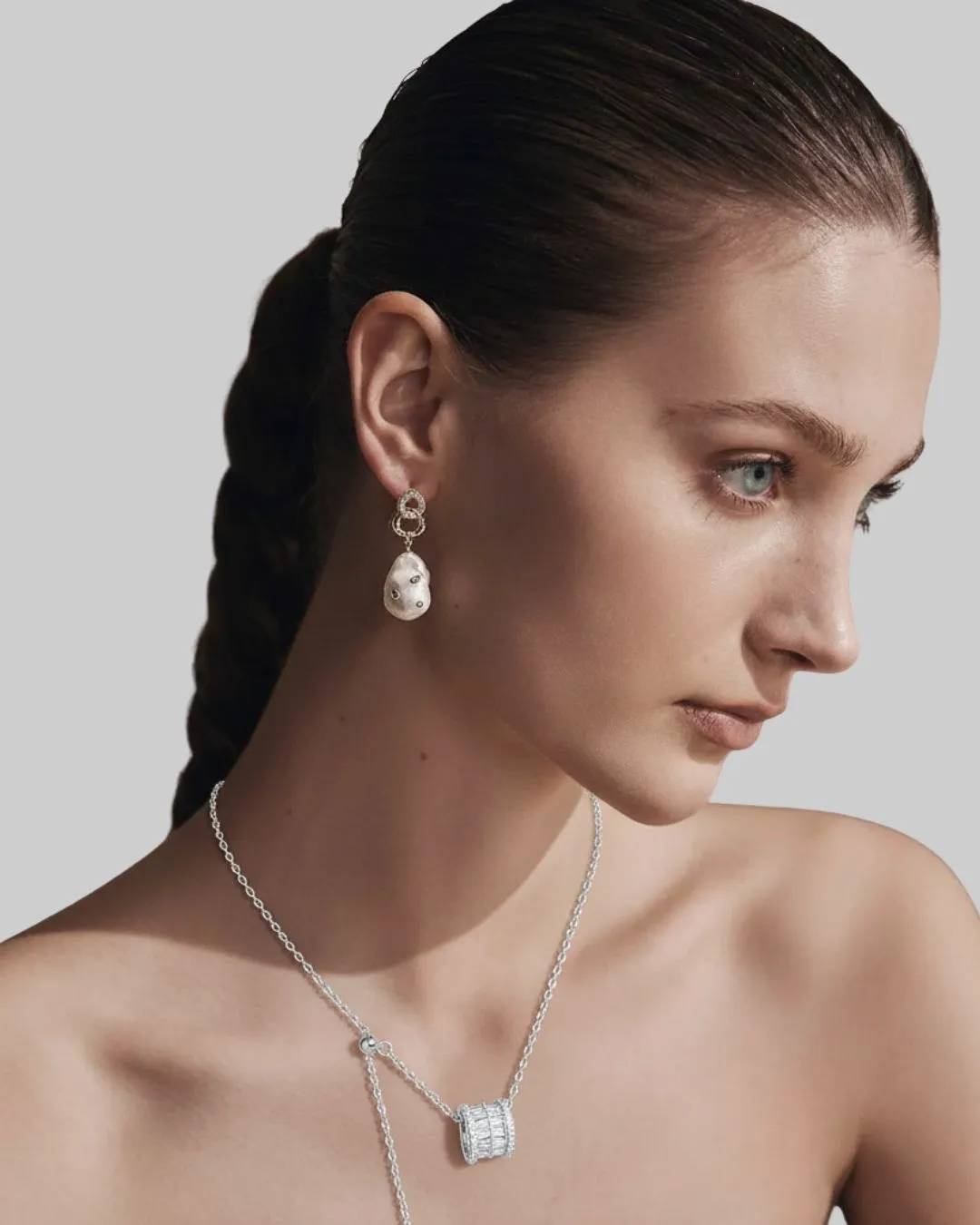 Layered Silver Chain Necklace