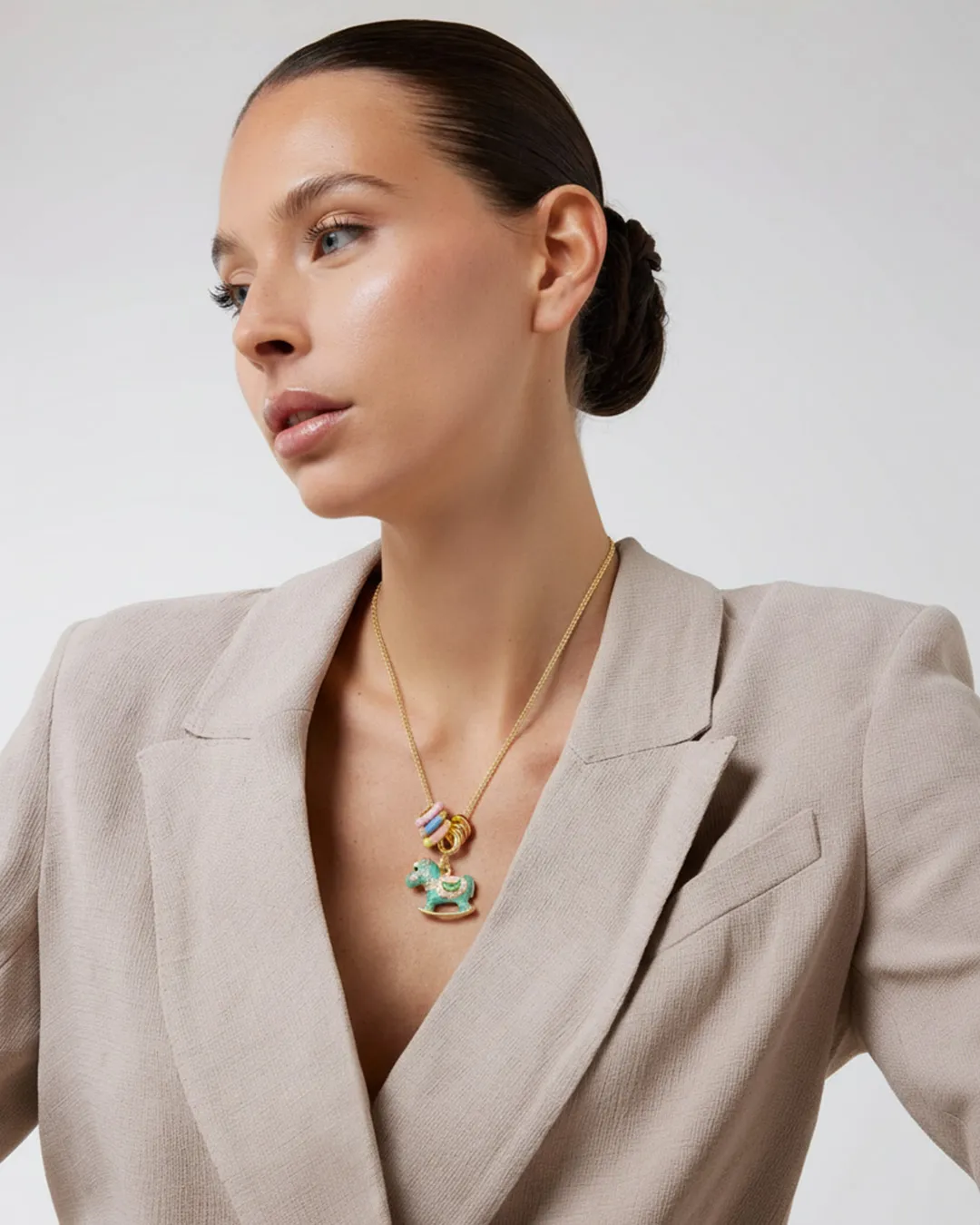 Gold Chain Necklace Artistic